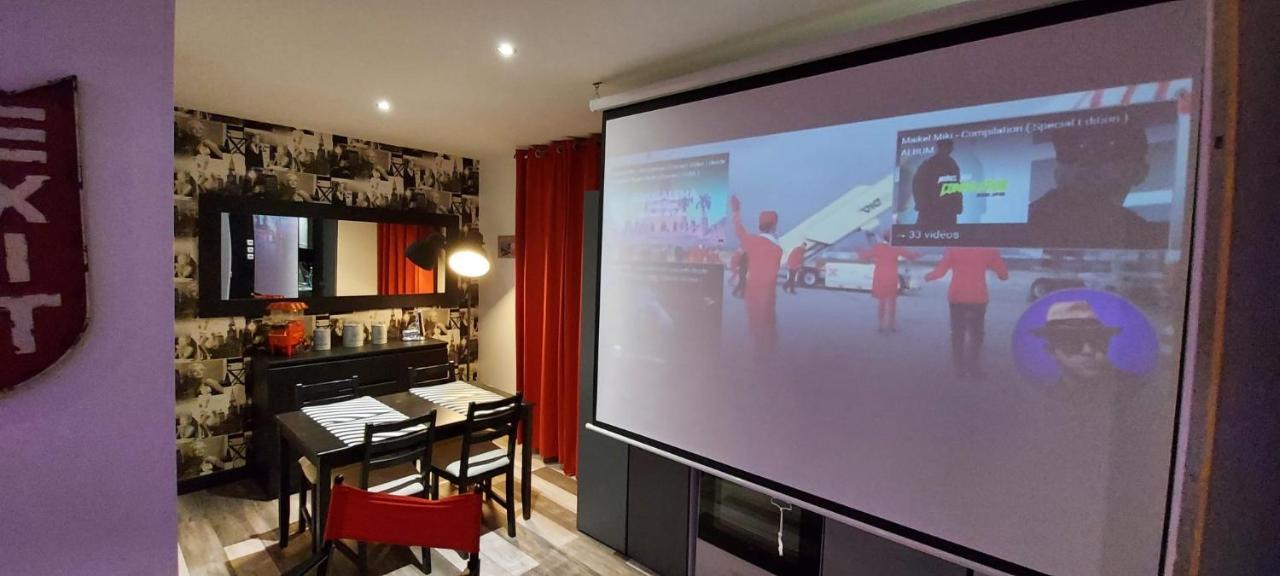 Appartement Cinéma vidéo-projecteur et garage Honfleur Exterior foto